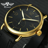 Golden Automatic Watch Men Steel Strap Skeleton Mechanical Skull Watches