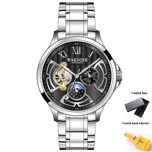 Wristwatch Waknoer Metal Steel