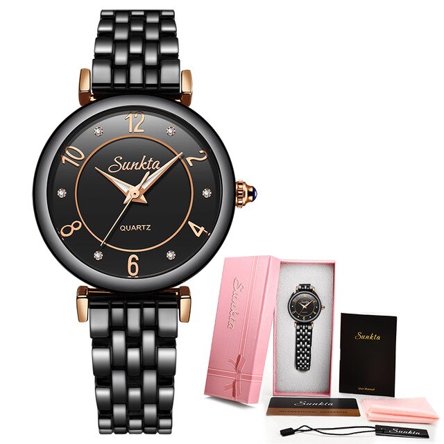 SUNKTA  Hot Women Watches Luxury