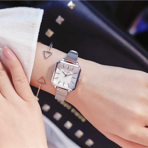 Square dial women's fashion retro watches ulzzang popular brand simple stylish quartz-watch ladies wristwatches relogio feminino