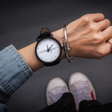 Trend couple watches women top brand black white fashion heart lovers watch quartz casual ladies wrist watch female clock reloj