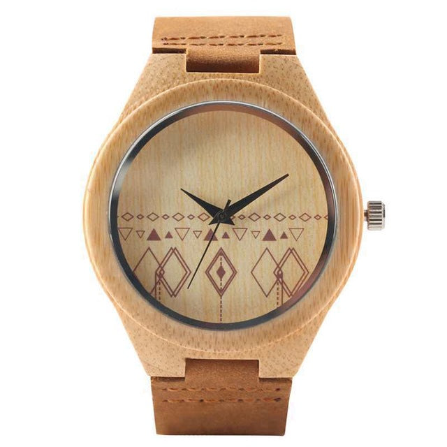 Natural Bamboo Wood Watch Men & Women