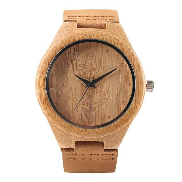 Natural Bamboo Wood Watch Men & Women