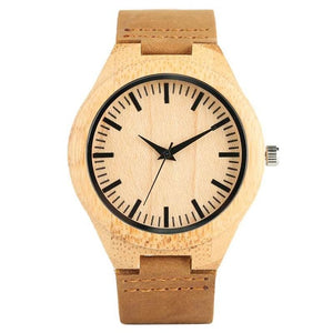 Natural Bamboo Wood Watch Men & Women