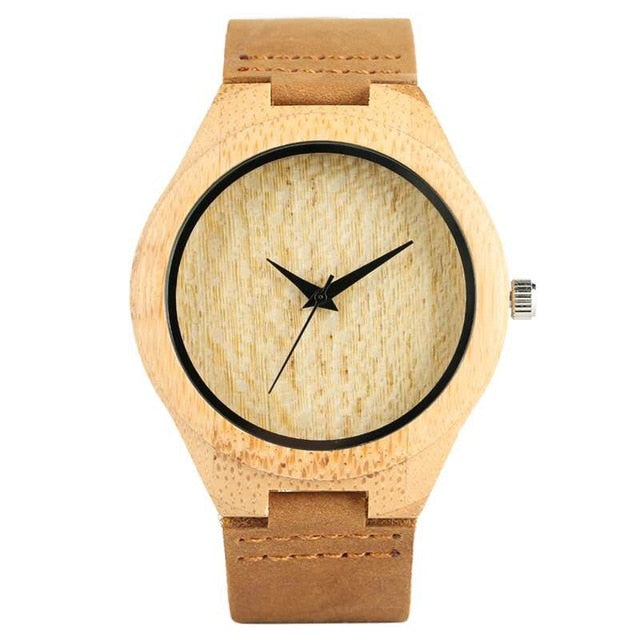 Natural Bamboo Wood Watch Men & Women