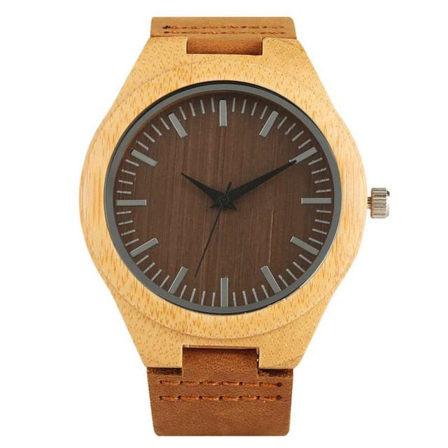 Natural Bamboo Wood Watch Men & Women