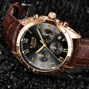 Mens Watches Top Brand Luxury Waterproof 24 Hour Date Quartz Clock