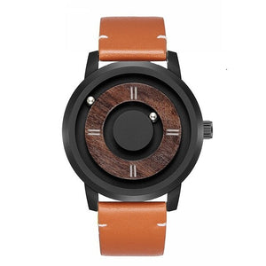 EUTOUR Magnetic Wood Watch Men