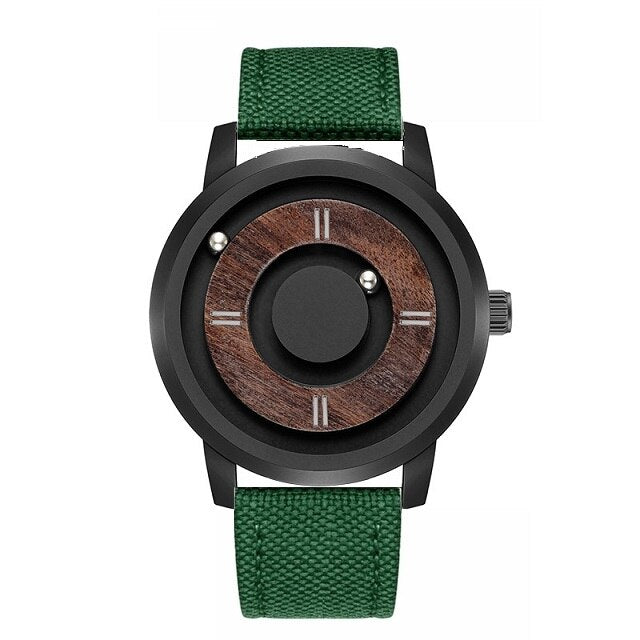 EUTOUR Magnetic Wood Watch Men