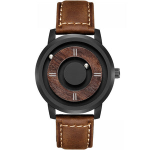 EUTOUR Magnetic Wood Watch Men