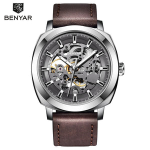 Benyar Men Watch Skeleton